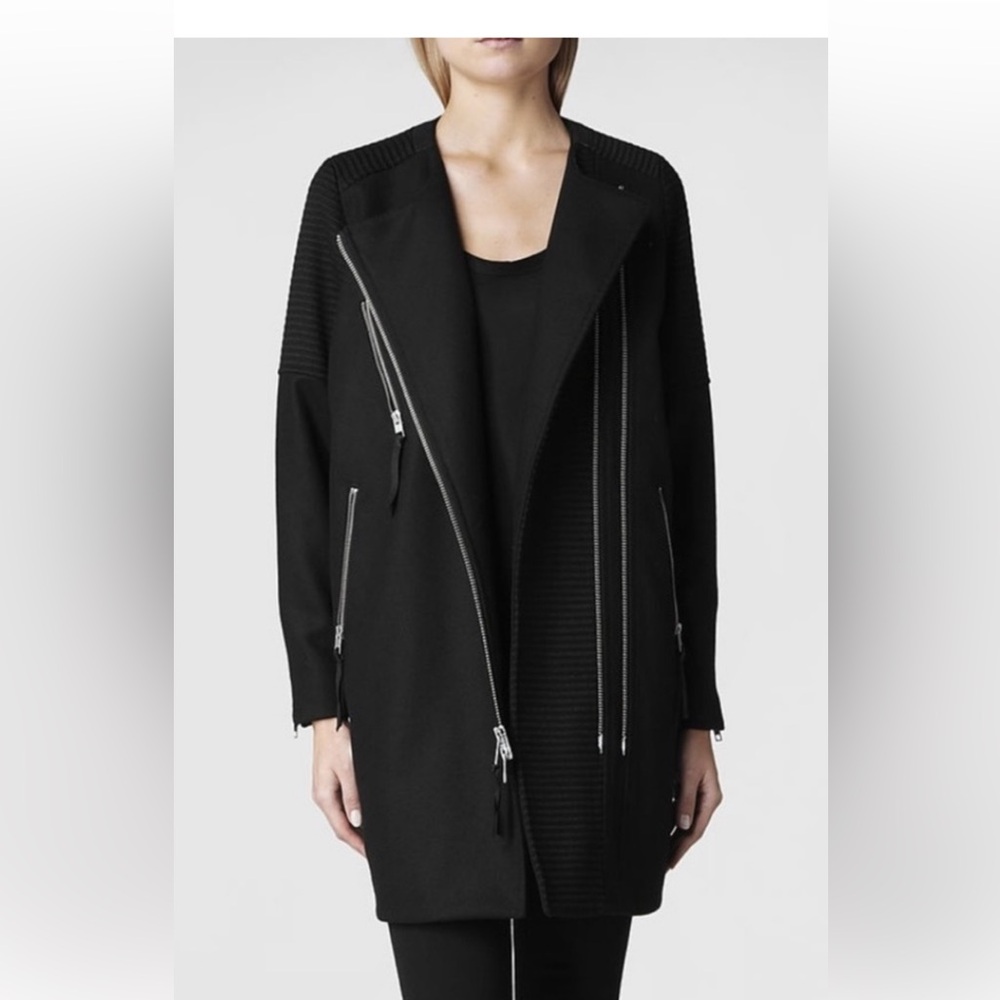 AllSaint Sharr wool coat US size 4